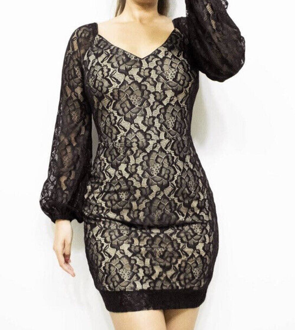 Dress the Population Lace Mini Dress New